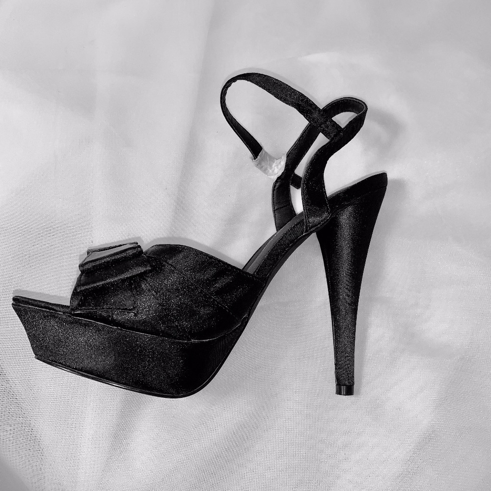 Satin Bow Open Toe Sandals